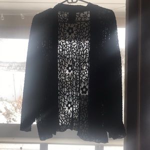 Boho Anna Sui burnt velvet jacket